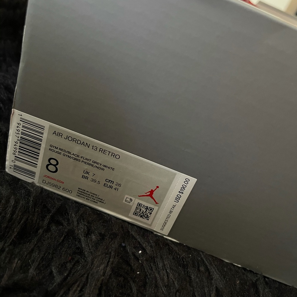 Solddd Jordan  13s red/white/grey - Picture 4 of 5